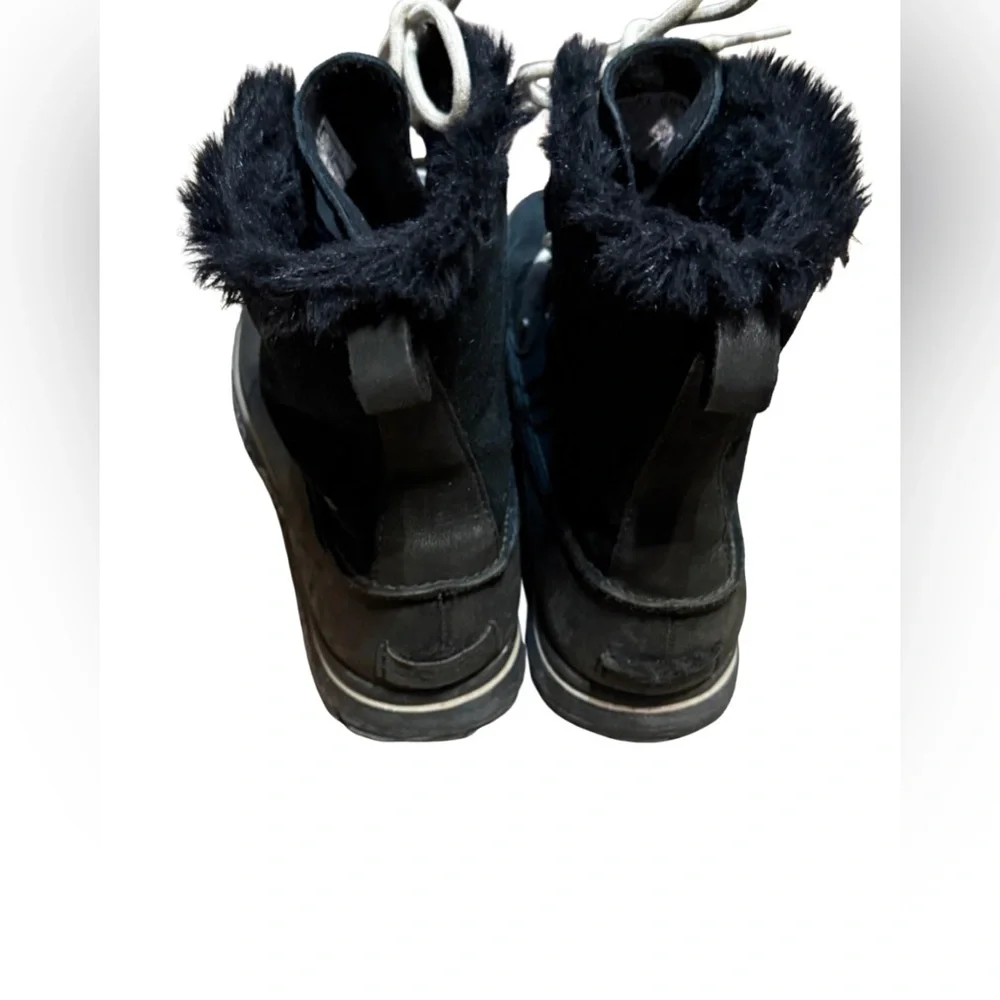 Sorel Joan Explorer Boots Womens 10 Black‎ Faux Fur Winter Cozycore